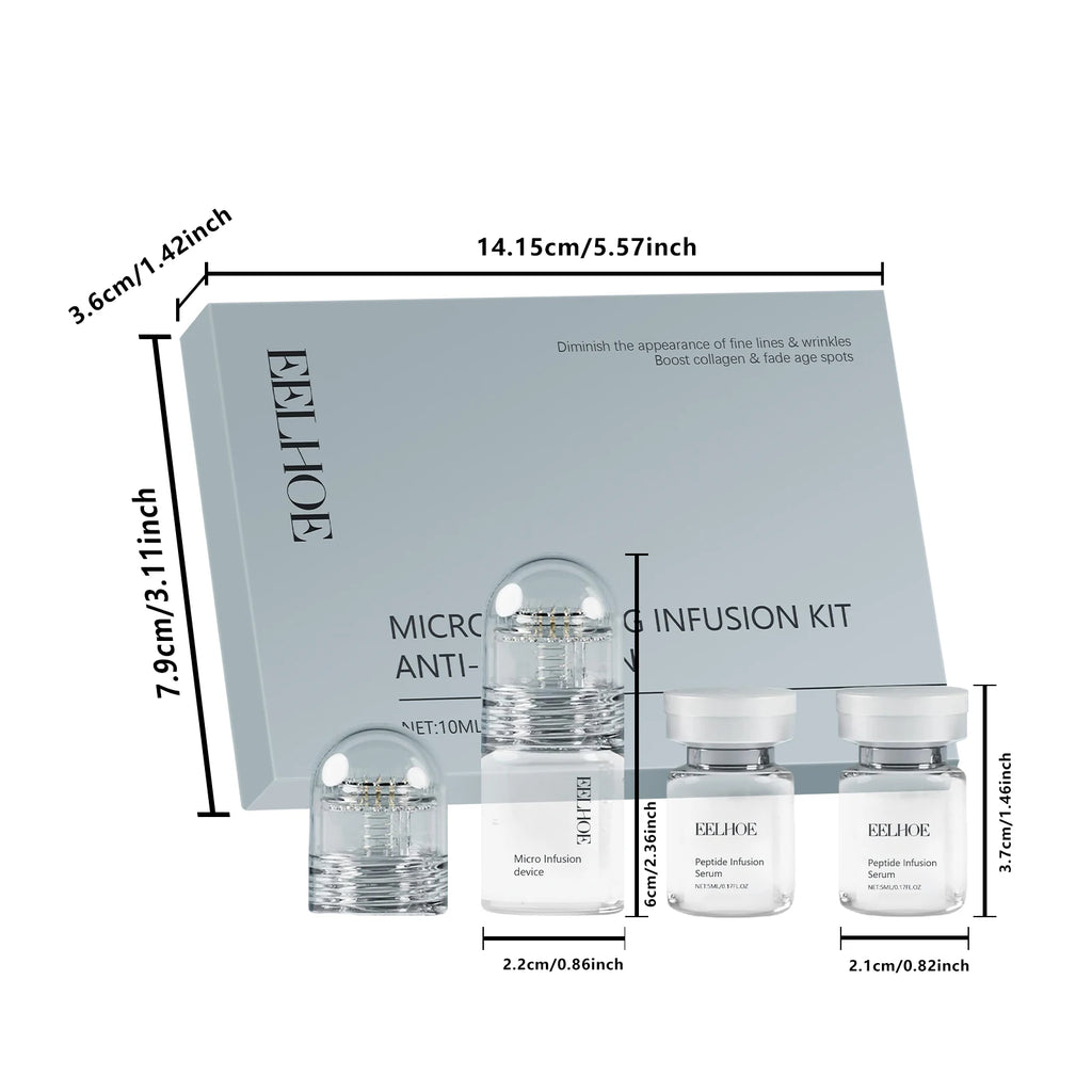 Hyaluronic Acid Facial Kit Hydrating Serum Roller Delicate Firming Facial Skin Smoothing Nourishing Skin Daily Care Essence Set